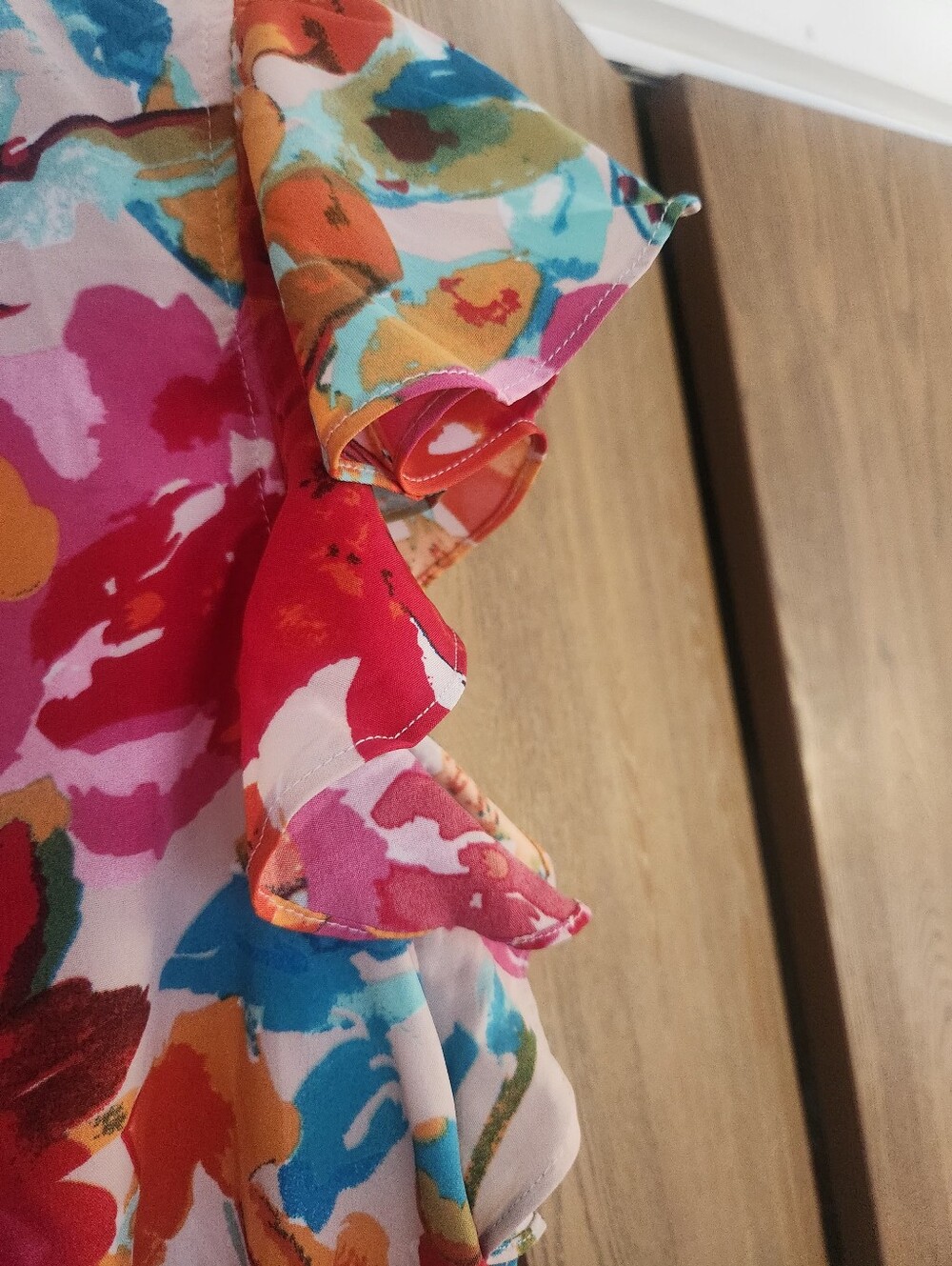 Floral Tie-Neck Maxi Dress in Multi Size Medium - Picture 10 of 13